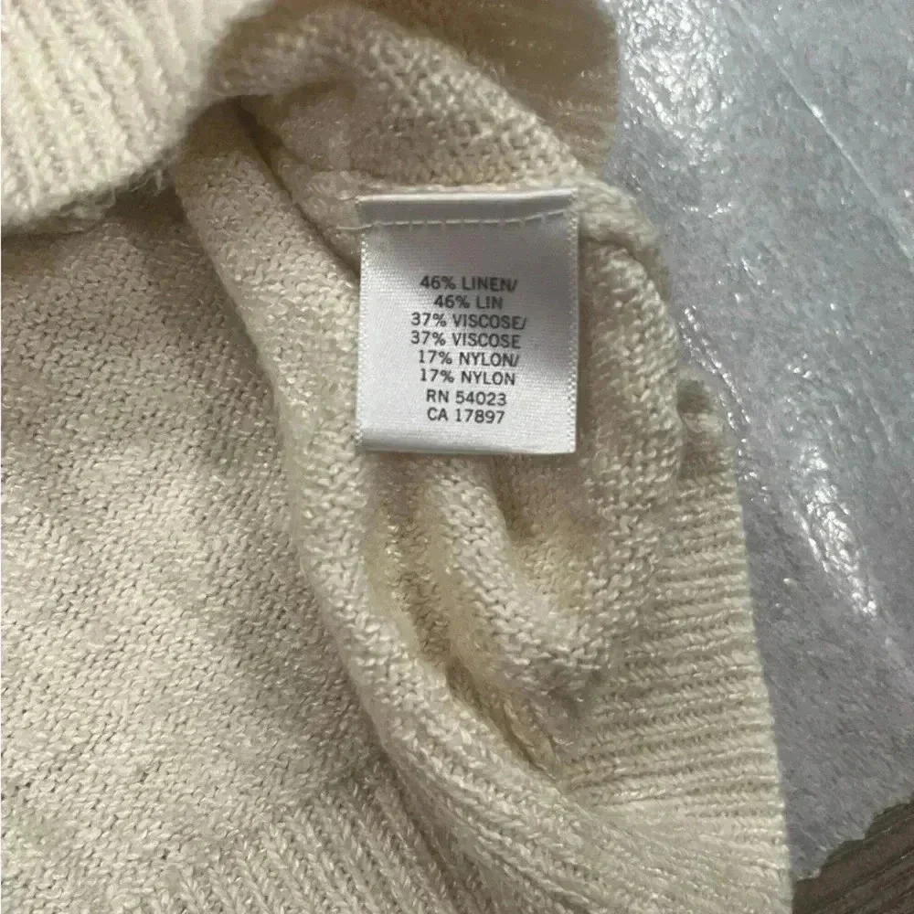 [XL]Banana Republic Linen Blend Short  Sleeve cardigan sweater pockets - Picture 5 of 5